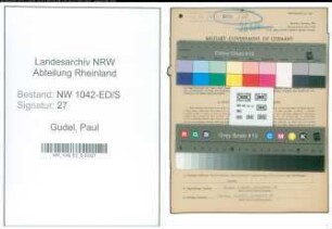 Entnazifizierung Paul Gudel , geb. 25.10.1919 (Kassenangestellter)