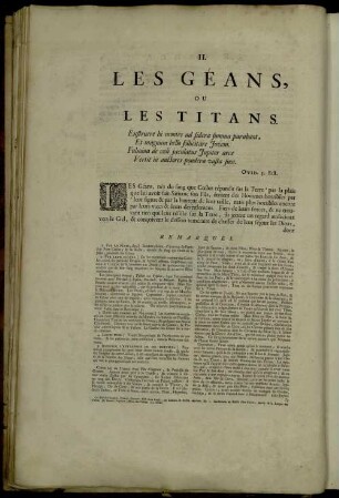 II. Les Géans Ou Les Titans