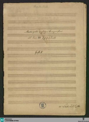 14 Vocal pieces - Mus. Hs. 1368