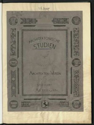 1877-81: Architektonische Studien