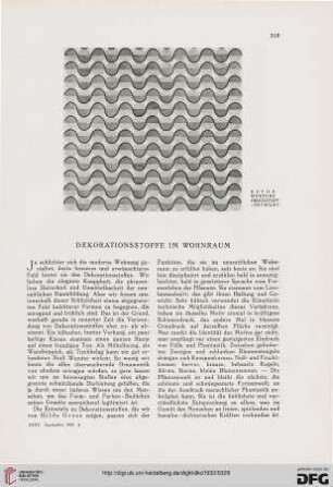 Druckstoffe im Wohnraum