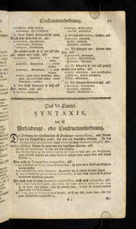 71-82, Syntaxis