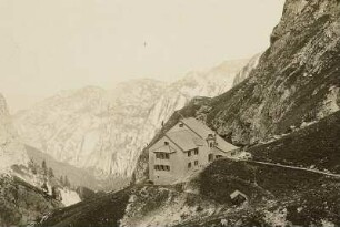 Italien. Dolomiten. Sellagruppe. Grasleitenhütte (2139 m) (1887)