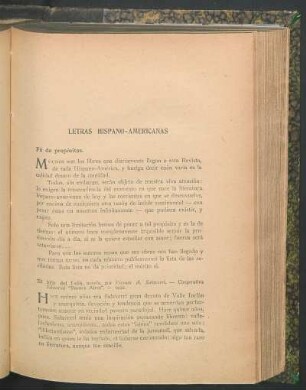 Letras hispano-americanas