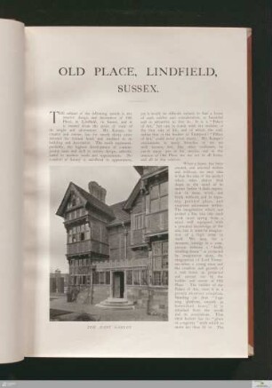 Old Place, Lindfield, Sussex