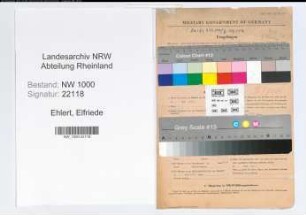 Entnazifizierung Elfriede Ehlert, geb. 11.05.1894 (Sekretaerin)
