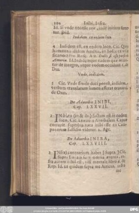 De Adverbio Inibi. Cap. LXXVII.