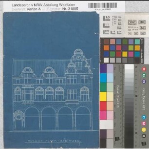 Münster (Münster) Wohn- und Geschäftshaus am Alten Steinweg Ansicht um 1900 o.M. 33 x 23 Blaupause Nachlaß Wucherpfennig