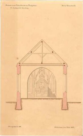 Klumpp, Karl F. A.; Neufahrn bei Freising (Bayern); Kirche - Querschnitt