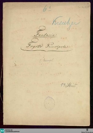 2 Fantasies - Don Mus.Ms. 1127 : fag, orch