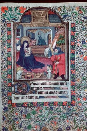 Stundenbuch der Anne von Bretagne — Geburt Christi, Folio 5 recto