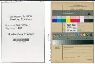Entnazifizierung Friedrich Hoeltzenbein , geb. 00.00.0000 (Lehrer)