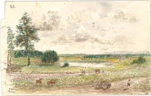 Neureuther, Eugen Napoleon; Deutschland; Österreich; Landschaftsskizzen - am Linsee (Ansicht)