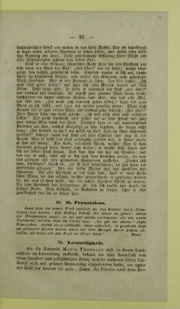 69. St. Franziskus