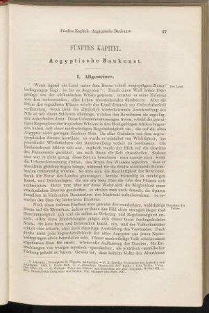 Fünftes Kapitel. Aegyptische Baukunst.