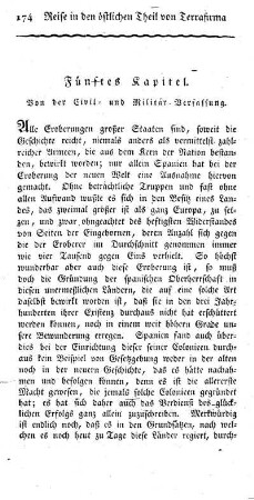 Fünftes Kapitel: Von der Civil- und Militär-Verfassung.