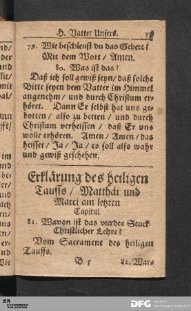 Erklärung des heiligen Tauffs [...].