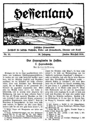 Nr. 10, Zweites Mai-Heft 1916
