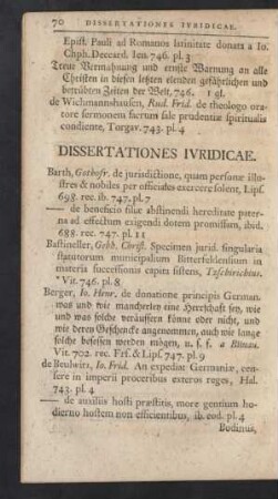 Dissertationes Iuridicae