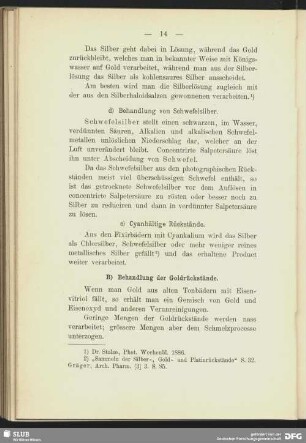 e) Cyanhaltige Rückstände
