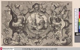 [Kartusche mit einem Meerestier; Cartouche with a sea creature]