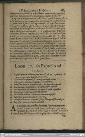 Locus 27. ab Expresso ad Tacitum
