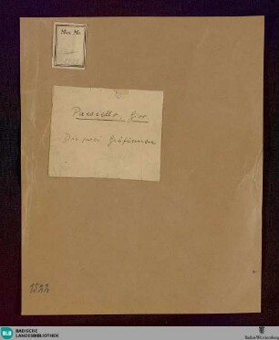 Le Due contesse - Don Mus.Ms. 1522 : RobP 1.50