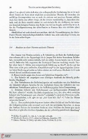 3.4 Ansätze zu einer Nomen-actionis-Theorie