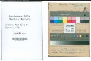 Entnazifizierung Kurt Knauth , geb. 26.04.1908 (Polizist)