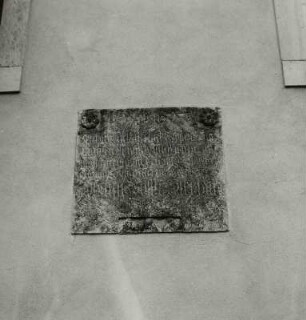 Inschrifttafel, Goes (Kreis Pirna)
