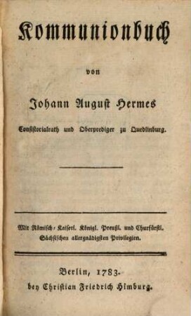 Kommunionbuch