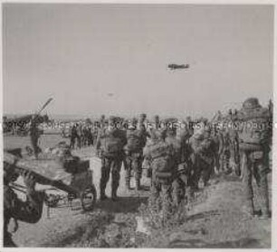 Wehrmachtssoldaten, Unmittelbar nach ihrer Landung auf Kreta wurden die Gebirgsjäger in die Kämpfe eingesetzt.