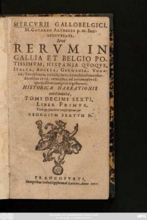 16,1: ... a nundinis Francofordiensibus 1626. vernalibus, ad autumnales usque eiusdem ...