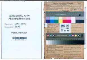 Entnazifizierung Heinrich Peter , geb. 02.01.1899 (Maschinenschlosser)