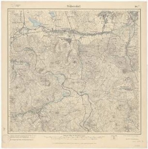 Section Waltersdorf aus: Topographische Karte (Meßtischblätter) Sachsen