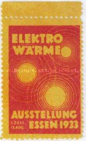 Vignette zur Ausstellung "Elektro-Wärme" 1933 in Essen