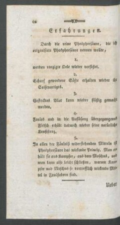 Erfahrungen.
