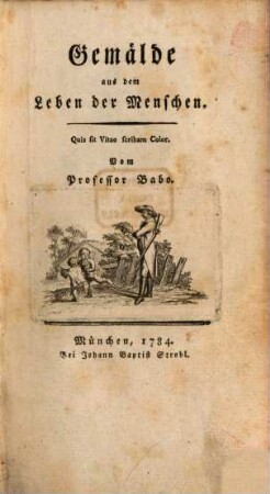 Gemälde aus dem Leben der Menschen