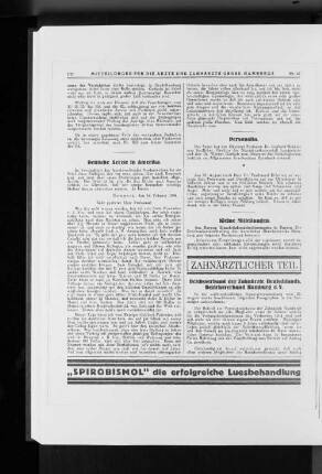 Reichsverband der Zahnärzte Deutschlands, Bezirksverband Hamburg e. V.