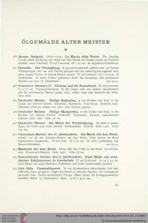 Ölgemälde alter Meister (Nr. 566-588)