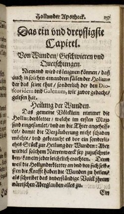 Das ein und dreyssigste Capitel. - Das drey und dreyssigste Capitel.