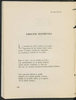 Emoción vespertina