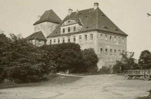 Reinsberg-Bieberstein. Schloss Bieberstein (um 1600, nach 1666/1720 Neubau nach Teilabriss). Gartenanicht