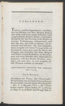 Varianten