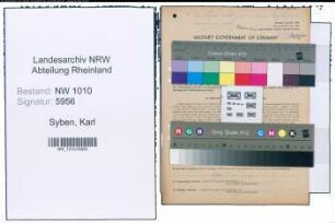 Entnazifizierung Karl Syben , geb. 04.08.1886 (Treuhaender)