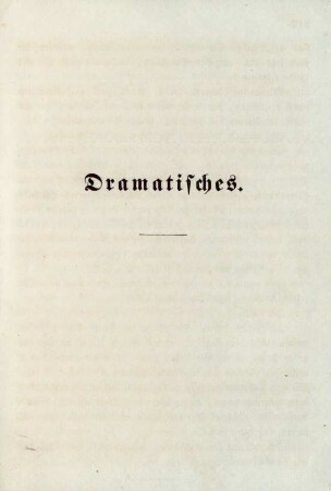 Dramatisches