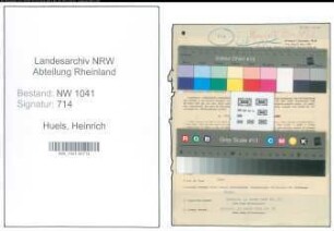Entnazifizierung Heinrich Huels , geb. 11.01.1911 (Sparkassenangestellter)