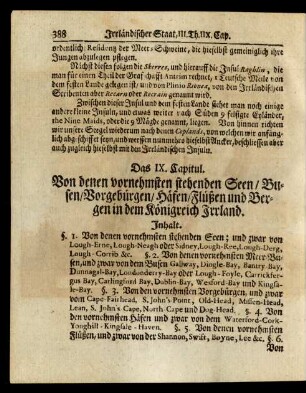 Das IX. Capitul.