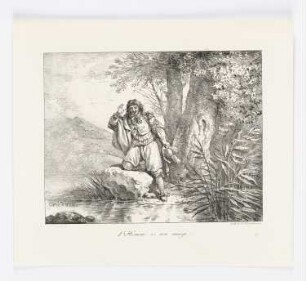 L’Homme et son image, aus: "La Fontaines Fabeln"