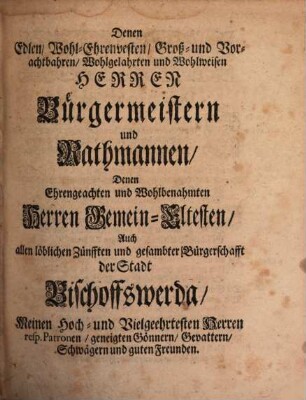 Historische Beschreibung der Stadt Bischoffswerda